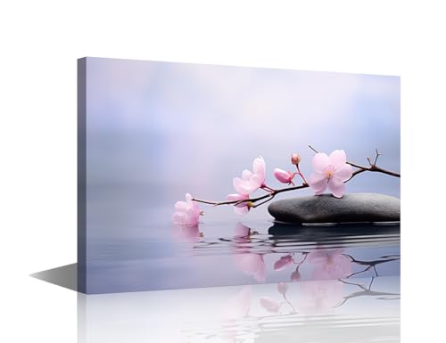 Rebotipy 1 Piece Canvas Wall Art Spa Still Life, Meditation, Relaxation, Zen Concept Pictures for Bedroom Living Room Wall Decor Framed Ready to Hang Poster and Prints(12x18 inch) - color: Artwork 15, size: 18x12 in