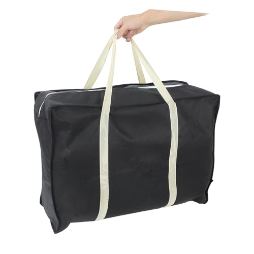 Reinforced Clothes Storage Bag Large Duffle Bag Zipper for Moving Comforter and Home Organization