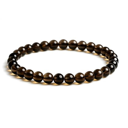 Natural Gemstone Beaded Bracelet for Women, Dainty Round Crystal Stretch Bracelets, Spiritual Healing & Calming Stone Jewelry Gift