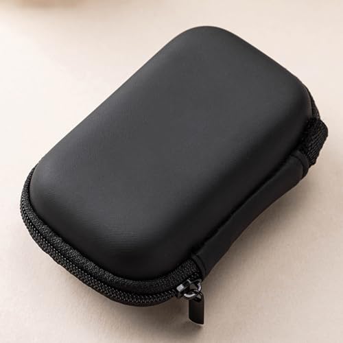 Slimly Portable Organizers Bag 14x10x4cm Storage Box Holder with Shockproof Fabric Pouches Travel Friendly Portable Bag