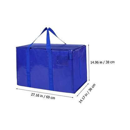 Mobestech Large Capacity Storage Bag for Bedding Organizer Pouch Multi Purpose Travel and Gym Tote for Clothes and Quilts