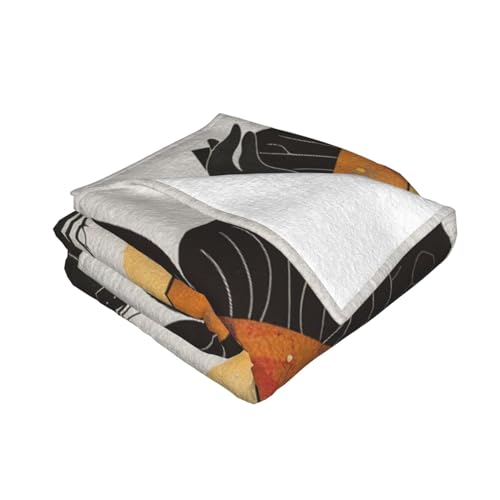 Yoga Meditation Printed Flannel Throw Blanket 50x40 Inch, 280g Anti-Pilling Soft Lightweight Warm Lap Blanket for Couch, Bed, Travel, Camping, Office Use - size: 50x40 Inch