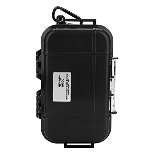 Alomejor Storage Case Shockproof Airtight Carry Box Container for Outdoor Survival(Black)