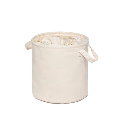 Foldable Storage Bins with Lids Cotton Canvas Rectangular Storage Box Ideal for Organization Lightweight and Durable (10.24 x 10.04) - size: 10.24 x 10.04"