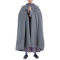 Unisex Meditation Cloak Warm Plush Meditation Buddhist Hooded Cape Meditation Prayer Outfit Coat Traditional Monk Robe - color: Gray, size: 40