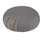Round Zafu Meditation Cushion D=16" H=5.5" Zabuton Meditation Pillow Yoga Bolster Yoga Pillow Floor seat Zippered Organic Cotton Cover Natural Buckwheat kneeling pillow-Large - color: Grey