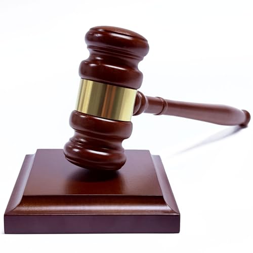 Handmade Wooden Gavel and Block Set Perfect for Lawyer Judge Auction Sale,Gifts for Children Student Meetings Club Presidents