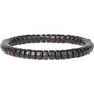Prayer Bead bracelet Mala Beaded Bracelets for Men Women 12/15MM … - color: 4*7mm Barrel beads Ebony