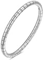 Stainless Steel Bamboo Design Bracelet Titanium Steel Bangle - color: Silver