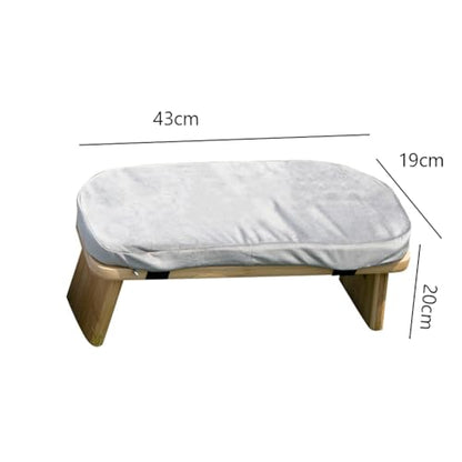 Kneeling Chair,Meditation Bench Kneeling Stool,Home Meditation Bench, Yoga Bench, Sports Sitting, etc., Bench with Cushion, Suitable for Women and Men for Home Meditation, Prayer, Yoga(Grey) - color: Grey