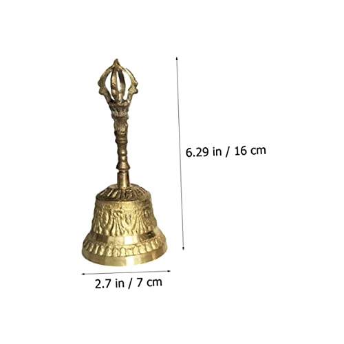 LALAFINA Small Meditation Hand Bell Jingle Bells Handbell for Adults for Home and Decor