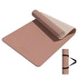 PAIDU Yoga Mat 8mm Super Thick TPE Fitness Mat | SGS Certified | Non-Slip, Odorless & Tear-Resistant | Unisex with Strap | for Yoga, Pilates, Meditation & Home Workouts - color: Brown&Apricot