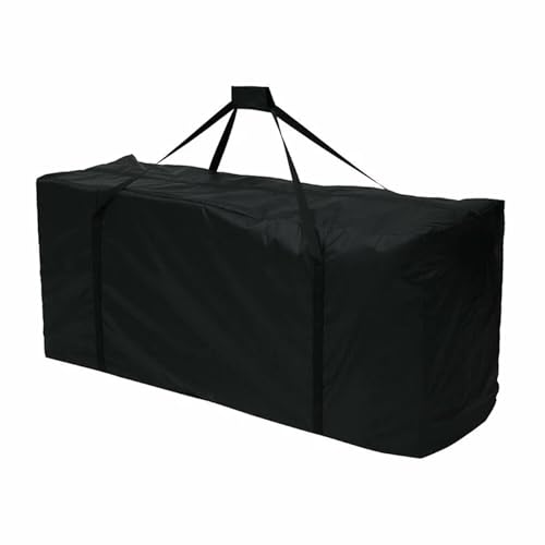 1 Pc Oxford Cloth Heavy Duty Outdoor Organizer Black Rectangle Garden Furniture Cushion Storage Bag Travel Carrier Storage Bag (Size : S 122) - size: S 122