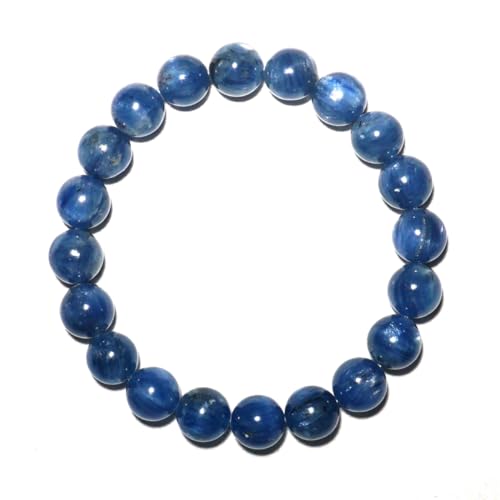 Single-pack of pure gemstone bracelets… - color: Kyanite-8MM