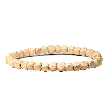 Natural Wood Beads Bracelet for Men Women Wooden Bracelet for Prayer Meditation Healing - color: A1: 4Pcs
