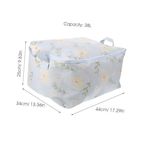 Ciieeo Large Capacity Cotton Storage Bag for Quilts and Clothes Versatile Luggage and Toy Organizer Space-saving Design