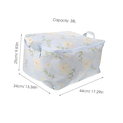Ciieeo Large Capacity Cotton Storage Bag for Quilts and Clothes Versatile Luggage and Toy Organizer Space-saving Design