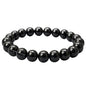 Amazing Gemstone Crystal Bracelet for Women Men's Gifts - Protection Healing Crystal Bracelet - 8mm Gemstone Beaded Stretchable Bracelet Pulseras Para Hombres Mujer Stocking Stuffers Mothers Day Gift (Black Obsidian) - color: Black Obsidian