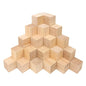 55 PCS Premium 2 Inch Wooden Cubes, Natural Pine Wood Cubes for Crafts, Wood Blocks Ready for Artistic DIY Projects-Unleash Creativity with Blank Wood Blocks - size: 55 PCS 2 Inch