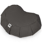 Meditation Cushion (Anthracite) Crescent, Buckwheat Husk Filled, Floor Pillow or Cushions, Yoga Seat, Zafu, Made in The USA - color: Anthracite
