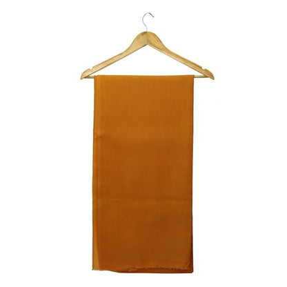 Handmade Wool Meditation Shawl Yoga Prayer Shawl For Spiritual Healing Practice Wrap Blanket for Men &Women - color: Marigold