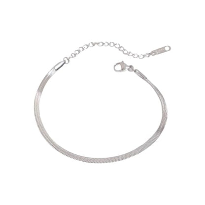 Elegant Minimalist Bangle Bracelet Adjustable Size Wristband Stainless Steel Jewelry Simple Everyday Wear Accessory - style: JDB201071 S