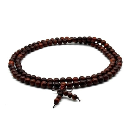 Zen Dear Unisex Natural Rosewood Prayer Beads Buddha Buddhist Prayer Meditation Mala Necklace Bracelet - style: 8mm 108 beads