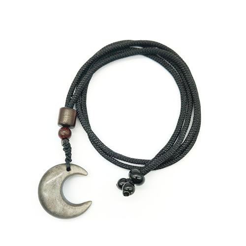 Crystal Pendant Necklaces Healing love Women's Men's choker Obsidian Tiger eye White Crystal Black Gold waterproof dainty Charm stackable statement Cute Stone necklace Unisex - style: Crystal pendant Moon
