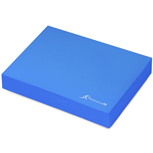 ProsourceFit Exercise Balance Pad, Non-Slip Cushioned Foam Mat & Knee Pad for Fitness and Stability Training, Yoga, Physical Therapy