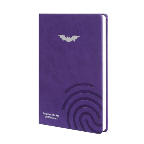 Comix Guided Journal for Women & Men & Teen – Daily Prompts for Self-Discovery, Gratitude, Reflection – Goal Setting Notebook for Mindfulness, Happiness, Gift Choice– Purple, Bat - color: Purple