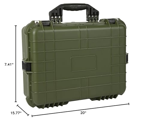 Strongway 20in. Plastic Waterproof Storage Case, Green, Model# MJ-6060_GRN - color: Green