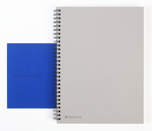Blank Spiral Notebook 10.12 x 7.36 in (B5), 160 Pages Blank Paper, Notebook for Sketching, Writing & Study, Calendar Card Included (2025)(Iris) - color: Iris