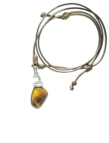 Crystal Pendant Necklaces Healing love Women's Men's choker Obsidian Tiger eye White Crystal Black Gold waterproof dainty Charm stackable statement Cute Stone necklace Unisex - style: Crystal pendant Tigereye snake