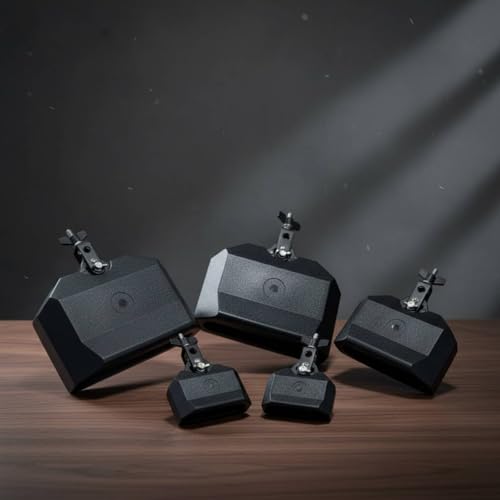 Qianly Percussion Block High and Low Pitch Mountable Percussion Block for Percussionists, Studio Sound Production, Red - color: Red