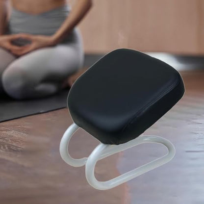 Colaxi Meditation Stool for Adults, Meditation Bench Kneeling Stool, Ergonomic Portable Chair with Anti Slip Cover, Adjustable Prayer Bench Seat for Home Studio Praying Yoga, Style D Black - color: Style D Black