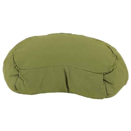 TARSHYRY Meditation Cushion, Meniscus Shaped Design for Proper Feet Support and Pressure Relief with Buckwheat Hulls, for Yoga Meditation Floor Seating Sofa Window Cushion