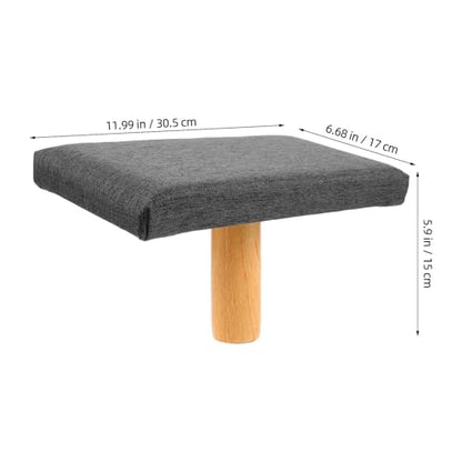 Portable Stool with Cushion Height Adaptable Bench for Adults Balance Seat for Prayer and Floor Sitting Support in Grey