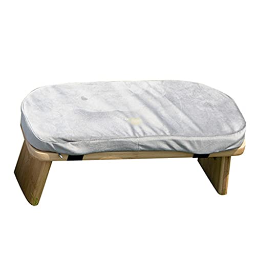 Meditation Stool, Wooden Kneeling Stool with Locking Hinge, Ergonomic Meditation Bench, Collapsible Meditation Stool, Kneeling seat on The Floor/Gray / 43×20×17cm - color: Grey