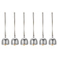 PATIKIL 6 Pcs Wind Chime, Hanging Bells Temple Bells Retro Outdoor Hanging Metal Chinese Wind Chime Round for Outside Garden Camping, Silver Brown - color: Silver Brown
