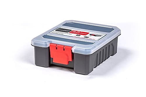 Mini Parts Organizer Box – Small Hardware Storage Case with 6 Compartments & Divider – Compact Nylon Container for Screws, Beads, Tackle, or Travel Toolbox - color: d. 1pcs Set - Small Organizer