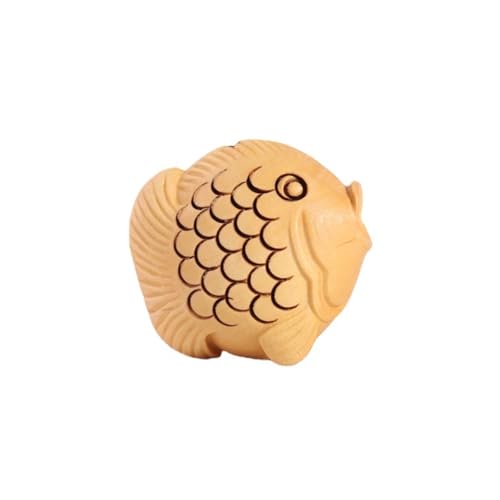 Antique Fish Tree Figurine Decorative Zen Meditation Wood Sculpture Decorate Living Room, Spa or Yoga Studio, Centerpiece Decoration, Books, Living Room, Bedroom Decor