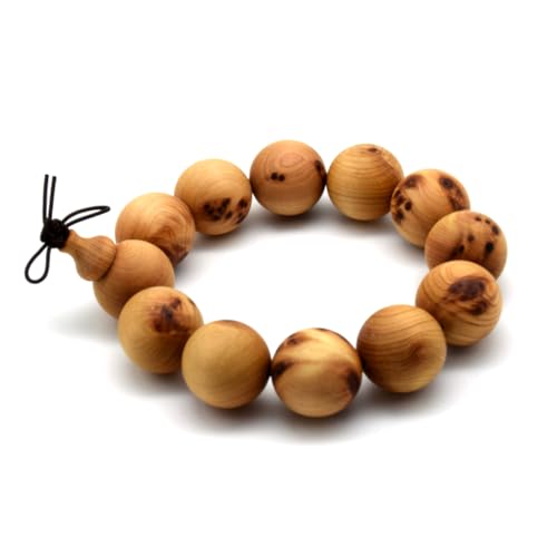 Zen Dear Unisex Thuja Sutchuenensis Wood Beads Wooden Bracelet Necklace Prayer Mala Wristband Bracelet - style: 20mm 12 Beads Specially Edition