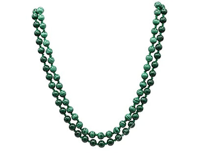 Amazing Gemstone Malachite Mala Beads - 108 Prayer Beads for Meditation and Mindfulness Practice, Handcrafted Mala Beads with Natural Gemstones for Spiritual Healing and Relaxation (Knotted) - color: Malachite (Original), style: Knotted