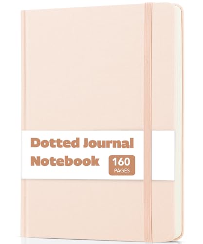 Mr. Pen- Dotted Journal Notebook, A5 Medium Size (5.7"x8.4"), 160 Pages (80 Sheets), Fabric Hardcover, 100 GSM Thick Paper, Bullet Dotted Journal for Planning, Tracking