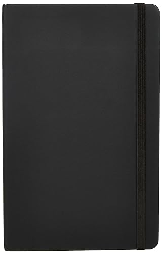 Amazon Basics Classic Grid Notebook for Writing and Note Taking, Hardcover, Graph Ruled, 240 Pages, 5" x 8.25", Black - size: 1 Pack, style: Grid
