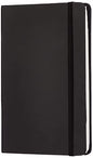 Amazon Basics Classic Blank Notebook, 240 Pages, Hardcover, Black, 5 x 8.25-Inch - size: 1 Pack, style: Unruled