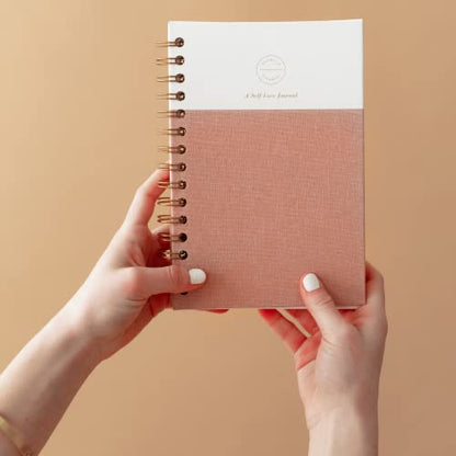 A Self-Love Journal: 52 Weeks of Affirmation (Heathered Pink, Linen/Leatherette) | Self-Care Journal | Stress Relief Journal | Wellness Journal for Women - color: Heathered Pink