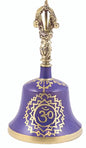 SOUL STICKS 7 Chakras Bronze Tibetan Buddhist Religious Metaphysical Meditation Ritual Altar Bells 6.25 (Purple) - color: Purple