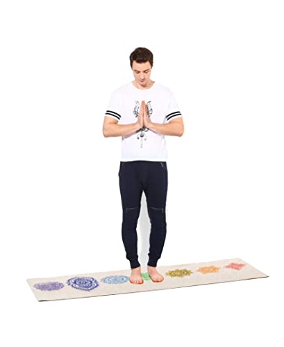 Shakti Warrior Hemp Yoga mat - Extra Long and Wide - Artist Designed, Premium eco Friendly mats, Non Slip, Non Toxic, Great for Regular & Hot Yoga, Pilates and Workouts (84 inch x 27 inch x 2mm Thick)