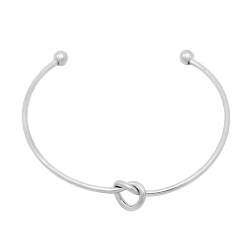 Handmade 925 Sterling Silver Bangle Bracelet Simple Silver/Gold Adjustable Cuff Bangles Durable Stainless Steel bracelet for Men &Women Daily Jewelry Gift for Anniversary Birthday Gift - color: Color 24